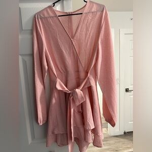 Pink and white delicate romper